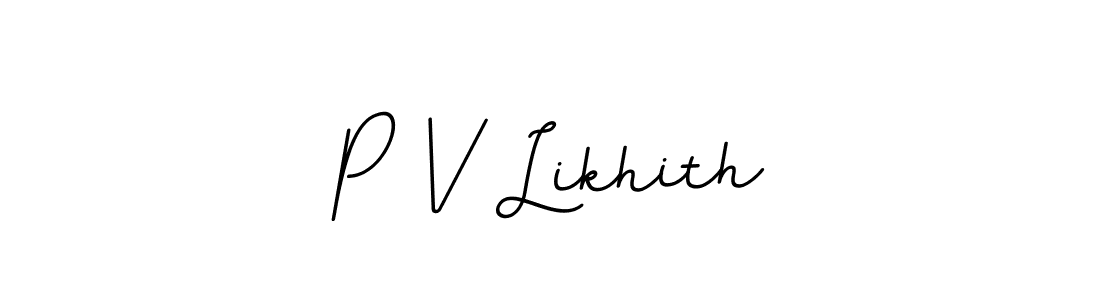 BallpointsItalic-DORy9 is a professional signature style that is perfect for those who want to add a touch of class to their signature. It is also a great choice for those who want to make their signature more unique. Get P V Likhith name to fancy signature for free. P V Likhith signature style 11 images and pictures png