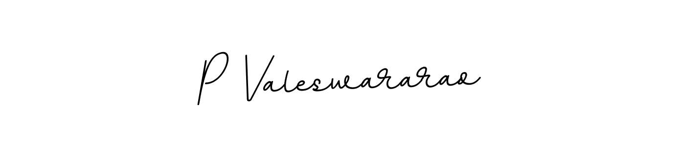 This is the best signature style for the P Valeswararao name. Also you like these signature font (BallpointsItalic-DORy9). Mix name signature. P Valeswararao signature style 11 images and pictures png