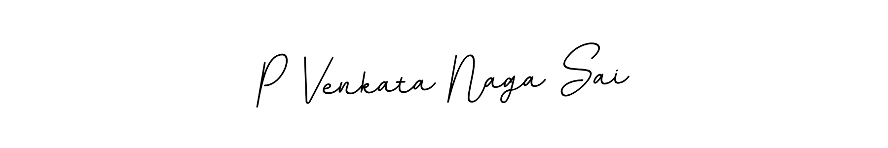 Create a beautiful signature design for name P Venkata Naga Sai. With this signature (BallpointsItalic-DORy9) fonts, you can make a handwritten signature for free. P Venkata Naga Sai signature style 11 images and pictures png