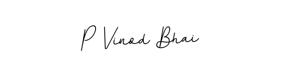 if you are searching for the best signature style for your name P Vinod Bhai. so please give up your signature search. here we have designed multiple signature styles  using BallpointsItalic-DORy9. P Vinod Bhai signature style 11 images and pictures png