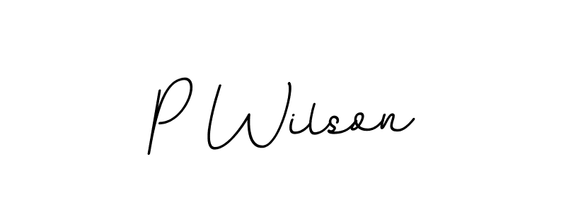 It looks lik you need a new signature style for name P Wilson. Design unique handwritten (BallpointsItalic-DORy9) signature with our free signature maker in just a few clicks. P Wilson signature style 11 images and pictures png