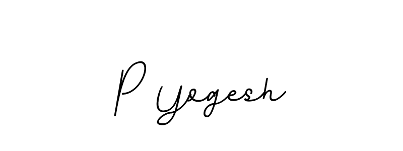 P Yogesh stylish signature style. Best Handwritten Sign (BallpointsItalic-DORy9) for my name. Handwritten Signature Collection Ideas for my name P Yogesh. P Yogesh signature style 11 images and pictures png