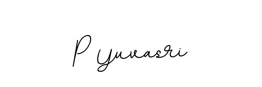 Use a signature maker to create a handwritten signature online. With this signature software, you can design (BallpointsItalic-DORy9) your own signature for name P Yuvasri. P Yuvasri signature style 11 images and pictures png