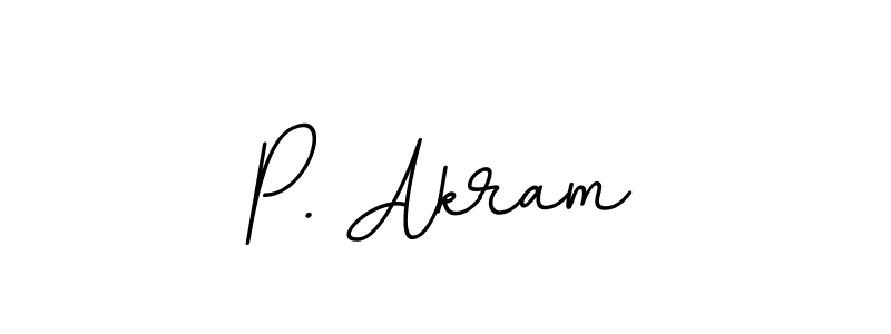 Create a beautiful signature design for name P. Akram. With this signature (BallpointsItalic-DORy9) fonts, you can make a handwritten signature for free. P. Akram signature style 11 images and pictures png