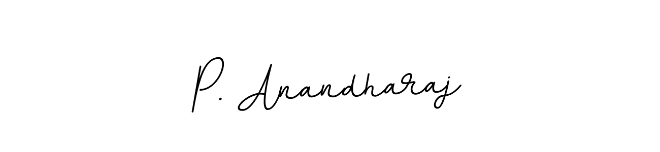 You should practise on your own different ways (BallpointsItalic-DORy9) to write your name (P. Anandharaj) in signature. don't let someone else do it for you. P. Anandharaj signature style 11 images and pictures png