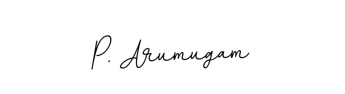 Make a beautiful signature design for name P. Arumugam. With this signature (BallpointsItalic-DORy9) style, you can create a handwritten signature for free. P. Arumugam signature style 11 images and pictures png