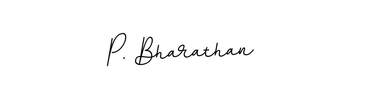 Make a beautiful signature design for name P. Bharathan. With this signature (BallpointsItalic-DORy9) style, you can create a handwritten signature for free. P. Bharathan signature style 11 images and pictures png