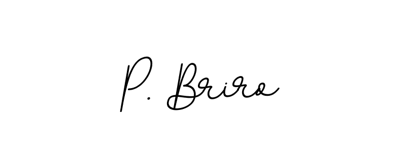 How to make P. Briro signature? BallpointsItalic-DORy9 is a professional autograph style. Create handwritten signature for P. Briro name. P. Briro signature style 11 images and pictures png