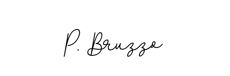 The best way (BallpointsItalic-DORy9) to make a short signature is to pick only two or three words in your name. The name P. Bruzzo include a total of six letters. For converting this name. P. Bruzzo signature style 11 images and pictures png