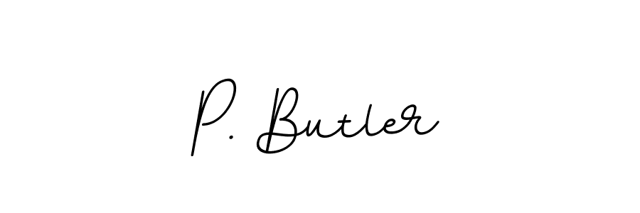 Create a beautiful signature design for name P. Butler. With this signature (BallpointsItalic-DORy9) fonts, you can make a handwritten signature for free. P. Butler signature style 11 images and pictures png