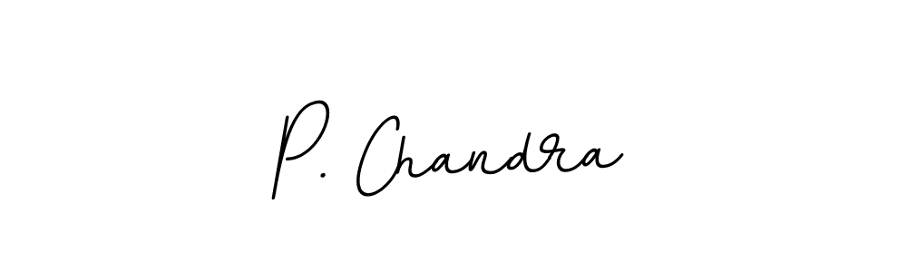 You should practise on your own different ways (BallpointsItalic-DORy9) to write your name (P. Chandra) in signature. don't let someone else do it for you. P. Chandra signature style 11 images and pictures png