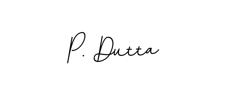 Make a beautiful signature design for name P. Dutta. With this signature (BallpointsItalic-DORy9) style, you can create a handwritten signature for free. P. Dutta signature style 11 images and pictures png