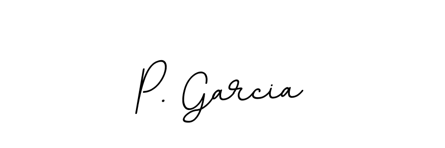 Use a signature maker to create a handwritten signature online. With this signature software, you can design (BallpointsItalic-DORy9) your own signature for name P. Garcia. P. Garcia signature style 11 images and pictures png