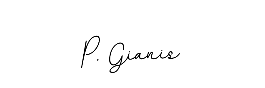 The best way (BallpointsItalic-DORy9) to make a short signature is to pick only two or three words in your name. The name P. Gianis include a total of six letters. For converting this name. P. Gianis signature style 11 images and pictures png