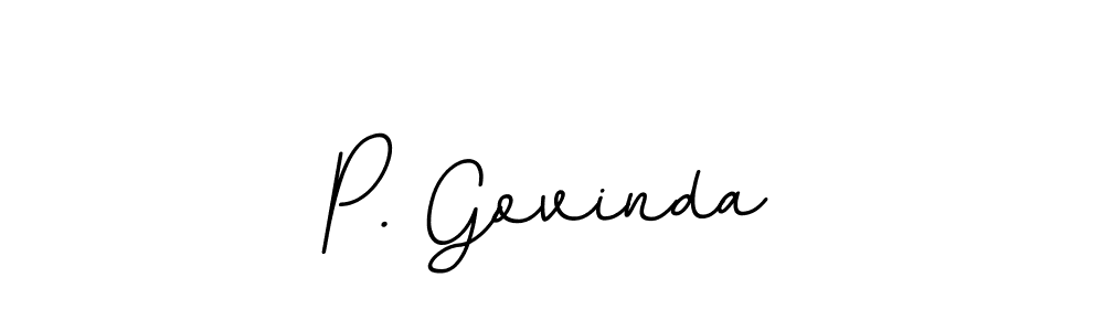 This is the best signature style for the P. Govinda name. Also you like these signature font (BallpointsItalic-DORy9). Mix name signature. P. Govinda signature style 11 images and pictures png