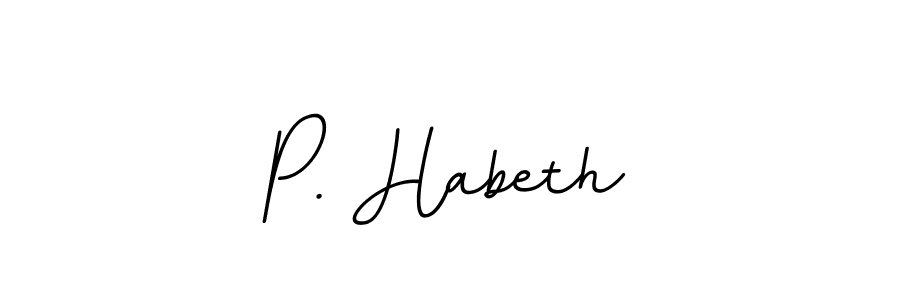 P. Habeth stylish signature style. Best Handwritten Sign (BallpointsItalic-DORy9) for my name. Handwritten Signature Collection Ideas for my name P. Habeth. P. Habeth signature style 11 images and pictures png