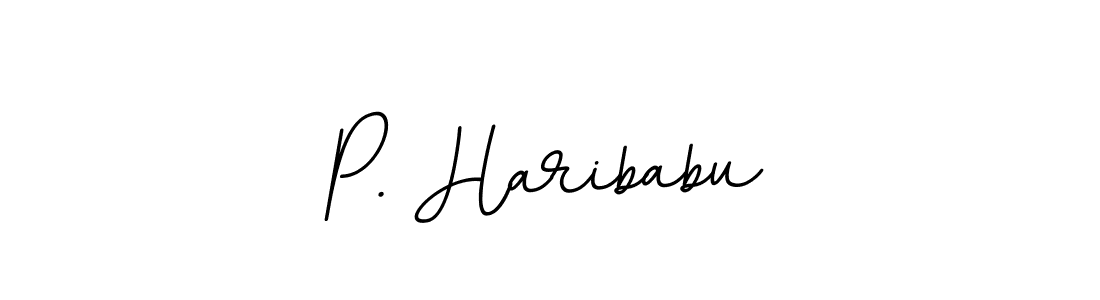 Make a beautiful signature design for name P. Haribabu. With this signature (BallpointsItalic-DORy9) style, you can create a handwritten signature for free. P. Haribabu signature style 11 images and pictures png