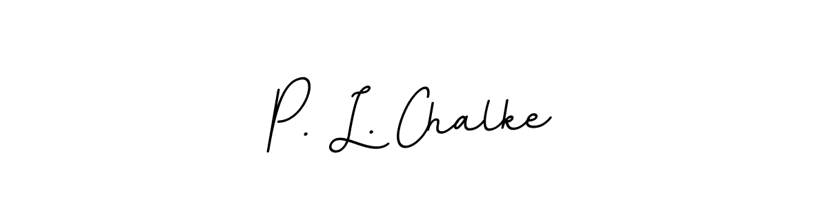 if you are searching for the best signature style for your name P. L. Chalke. so please give up your signature search. here we have designed multiple signature styles  using BallpointsItalic-DORy9. P. L. Chalke signature style 11 images and pictures png