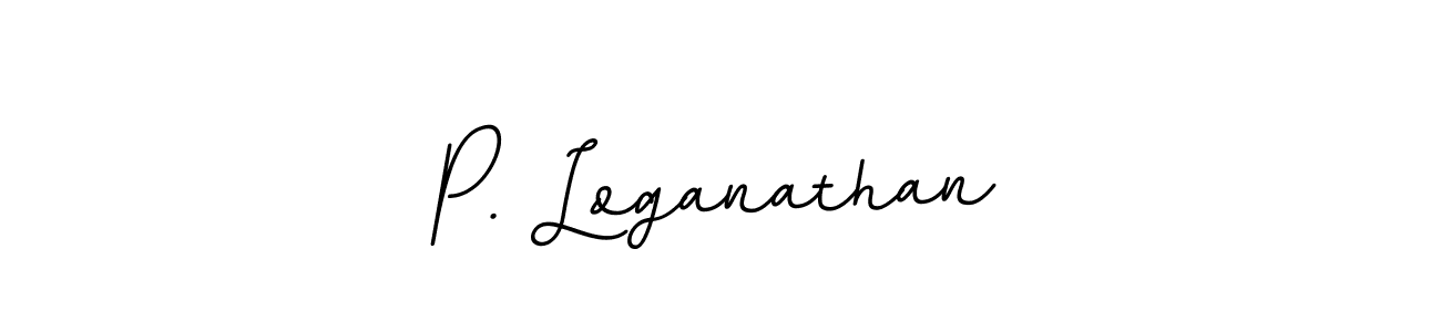 Make a beautiful signature design for name P. Loganathan. With this signature (BallpointsItalic-DORy9) style, you can create a handwritten signature for free. P. Loganathan signature style 11 images and pictures png