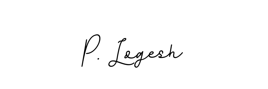 Create a beautiful signature design for name P. Logesh. With this signature (BallpointsItalic-DORy9) fonts, you can make a handwritten signature for free. P. Logesh signature style 11 images and pictures png