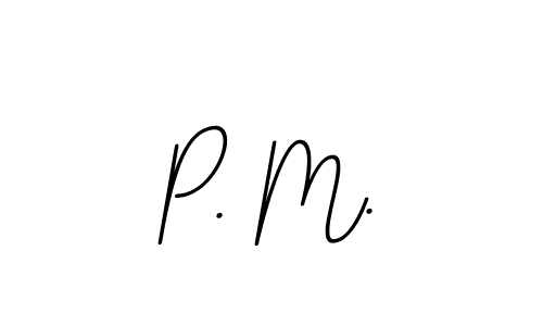 It looks lik you need a new signature style for name P. M.. Design unique handwritten (BallpointsItalic-DORy9) signature with our free signature maker in just a few clicks. P. M. signature style 11 images and pictures png