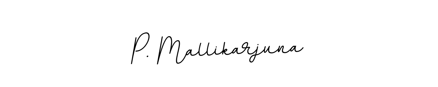 Use a signature maker to create a handwritten signature online. With this signature software, you can design (BallpointsItalic-DORy9) your own signature for name P. Mallikarjuna. P. Mallikarjuna signature style 11 images and pictures png