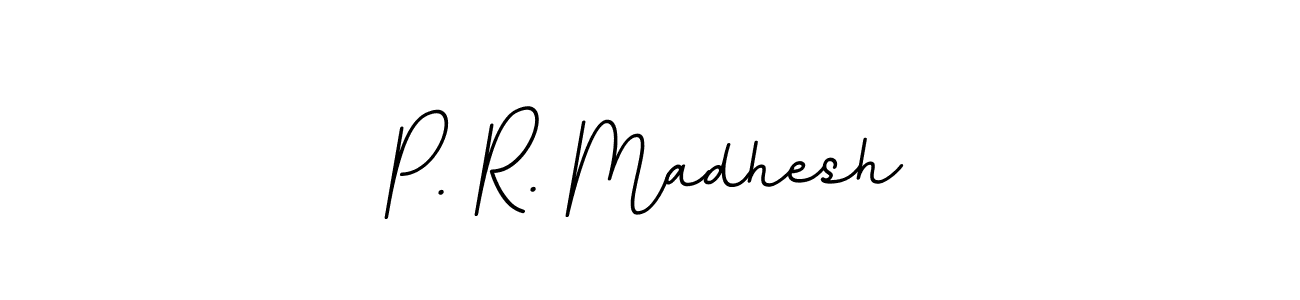 This is the best signature style for the P. R. Madhesh name. Also you like these signature font (BallpointsItalic-DORy9). Mix name signature. P. R. Madhesh signature style 11 images and pictures png