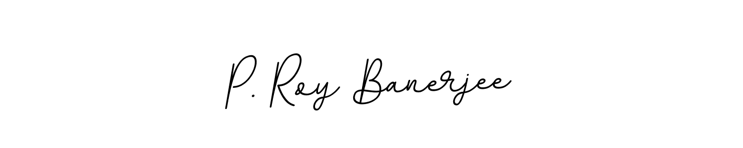 Make a beautiful signature design for name P. Roy Banerjee. With this signature (BallpointsItalic-DORy9) style, you can create a handwritten signature for free. P. Roy Banerjee signature style 11 images and pictures png