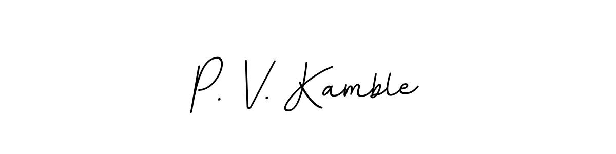 How to Draw P. V. Kamble signature style? BallpointsItalic-DORy9 is a latest design signature styles for name P. V. Kamble. P. V. Kamble signature style 11 images and pictures png