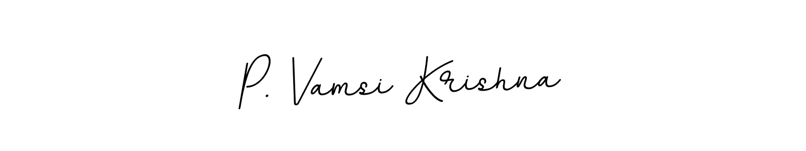 This is the best signature style for the P. Vamsi Krishna name. Also you like these signature font (BallpointsItalic-DORy9). Mix name signature. P. Vamsi Krishna signature style 11 images and pictures png