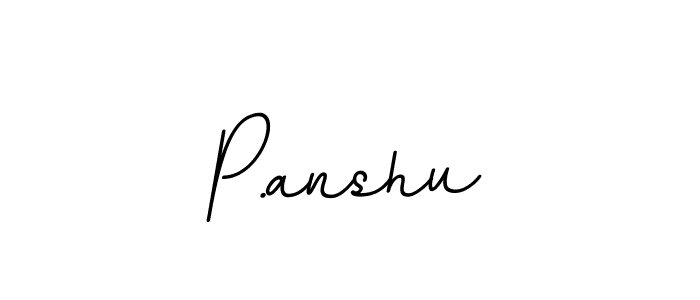 The best way (BallpointsItalic-DORy9) to make a short signature is to pick only two or three words in your name. The name P.anshu include a total of six letters. For converting this name. P.anshu signature style 11 images and pictures png