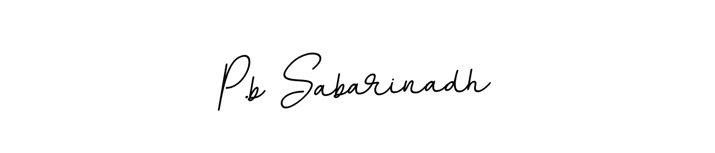 Also we have P.b Sabarinadh name is the best signature style. Create professional handwritten signature collection using BallpointsItalic-DORy9 autograph style. P.b Sabarinadh signature style 11 images and pictures png