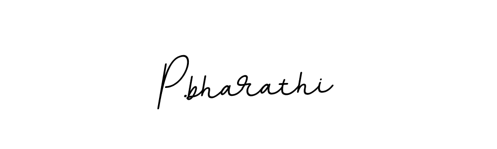 The best way (BallpointsItalic-DORy9) to make a short signature is to pick only two or three words in your name. The name P.bharathi include a total of six letters. For converting this name. P.bharathi signature style 11 images and pictures png