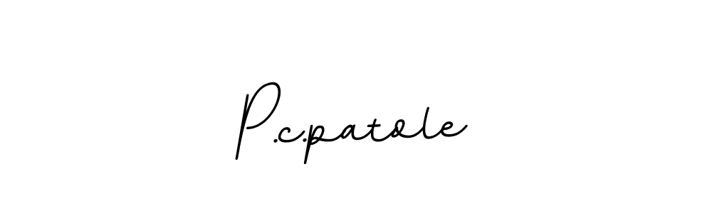 You should practise on your own different ways (BallpointsItalic-DORy9) to write your name (P.c.patole) in signature. don't let someone else do it for you. P.c.patole signature style 11 images and pictures png