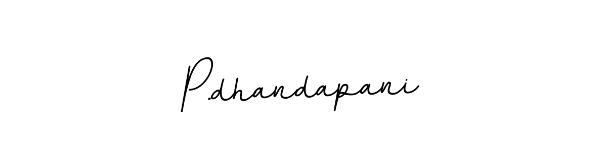 How to make P.dhandapani name signature. Use BallpointsItalic-DORy9 style for creating short signs online. This is the latest handwritten sign. P.dhandapani signature style 11 images and pictures png