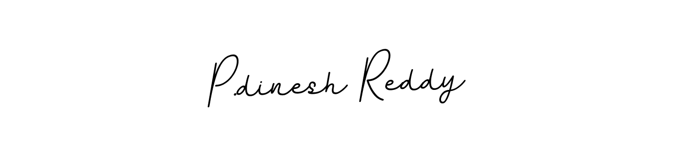 How to make P.dinesh Reddy name signature. Use BallpointsItalic-DORy9 style for creating short signs online. This is the latest handwritten sign. P.dinesh Reddy signature style 11 images and pictures png