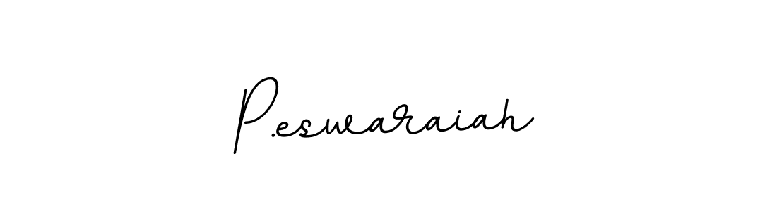 How to make P.eswaraiah name signature. Use BallpointsItalic-DORy9 style for creating short signs online. This is the latest handwritten sign. P.eswaraiah signature style 11 images and pictures png