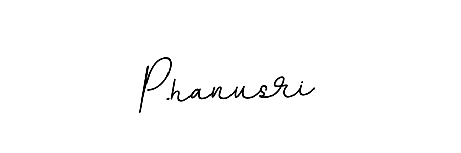 Create a beautiful signature design for name P.hanusri. With this signature (BallpointsItalic-DORy9) fonts, you can make a handwritten signature for free. P.hanusri signature style 11 images and pictures png