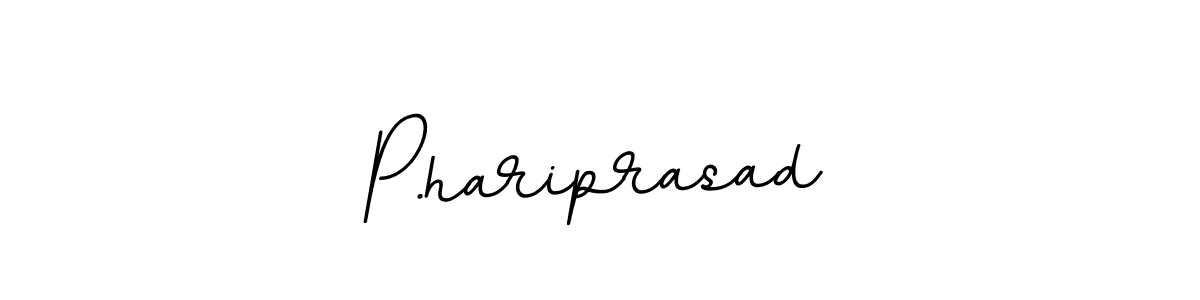 Create a beautiful signature design for name P.hariprasad. With this signature (BallpointsItalic-DORy9) fonts, you can make a handwritten signature for free. P.hariprasad signature style 11 images and pictures png