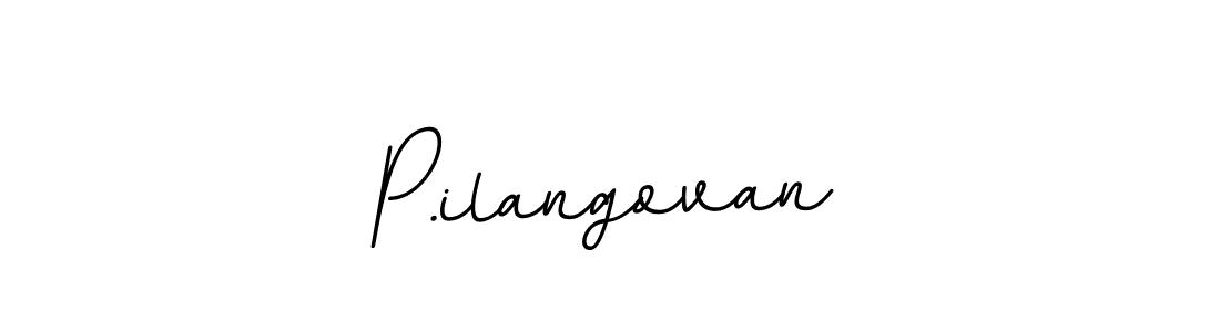 The best way (BallpointsItalic-DORy9) to make a short signature is to pick only two or three words in your name. The name P.ilangovan include a total of six letters. For converting this name. P.ilangovan signature style 11 images and pictures png