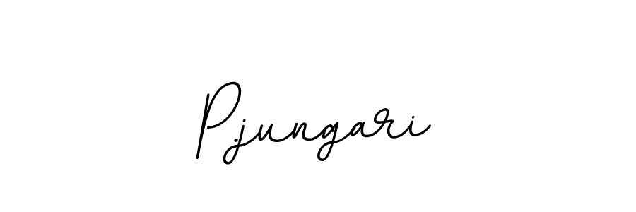 Create a beautiful signature design for name P.jungari. With this signature (BallpointsItalic-DORy9) fonts, you can make a handwritten signature for free. P.jungari signature style 11 images and pictures png