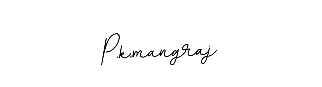 Make a beautiful signature design for name P.k.mangraj. With this signature (BallpointsItalic-DORy9) style, you can create a handwritten signature for free. P.k.mangraj signature style 11 images and pictures png