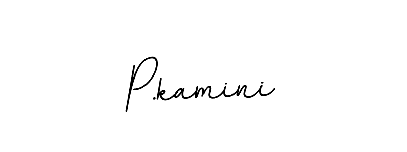 Make a beautiful signature design for name P.kamini. With this signature (BallpointsItalic-DORy9) style, you can create a handwritten signature for free. P.kamini signature style 11 images and pictures png