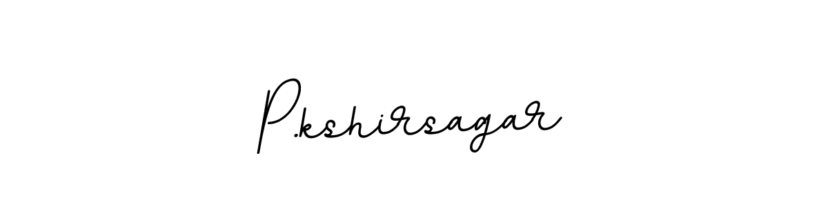 The best way (BallpointsItalic-DORy9) to make a short signature is to pick only two or three words in your name. The name P.kshirsagar include a total of six letters. For converting this name. P.kshirsagar signature style 11 images and pictures png
