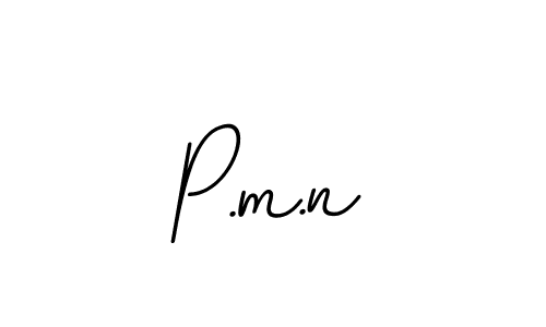 How to make P.m.n name signature. Use BallpointsItalic-DORy9 style for creating short signs online. This is the latest handwritten sign. P.m.n signature style 11 images and pictures png