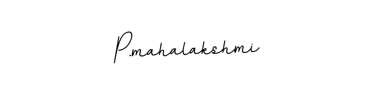 Design your own signature with our free online signature maker. With this signature software, you can create a handwritten (BallpointsItalic-DORy9) signature for name P.mahalakshmi. P.mahalakshmi signature style 11 images and pictures png