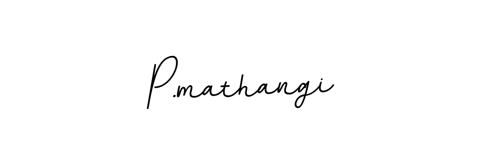 P.mathangi stylish signature style. Best Handwritten Sign (BallpointsItalic-DORy9) for my name. Handwritten Signature Collection Ideas for my name P.mathangi. P.mathangi signature style 11 images and pictures png