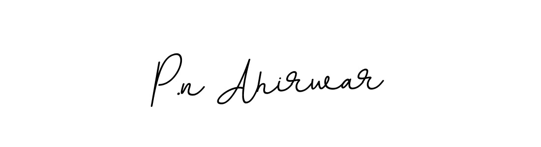 Make a beautiful signature design for name P.n Ahirwar. With this signature (BallpointsItalic-DORy9) style, you can create a handwritten signature for free. P.n Ahirwar signature style 11 images and pictures png