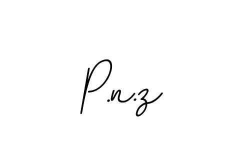 Also we have P.n.z name is the best signature style. Create professional handwritten signature collection using BallpointsItalic-DORy9 autograph style. P.n.z signature style 11 images and pictures png