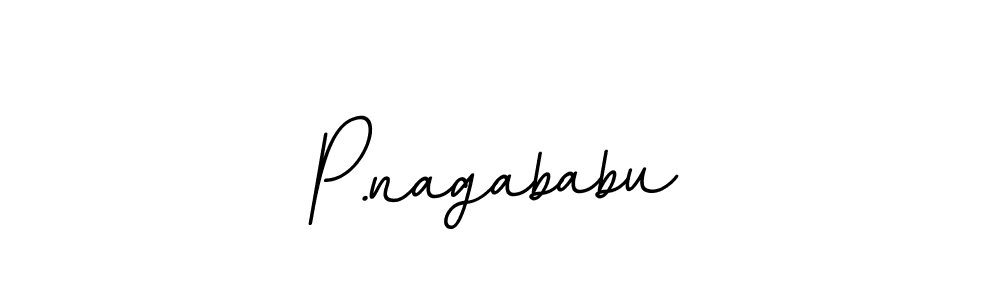 Design your own signature with our free online signature maker. With this signature software, you can create a handwritten (BallpointsItalic-DORy9) signature for name P.nagababu. P.nagababu signature style 11 images and pictures png